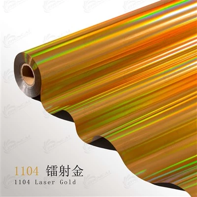 Holografische goldene Stoffprägefolie
